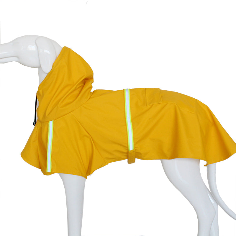 Dog Raincoats for Large Dogs with Reflective Strip Hoodie,Rain Poncho Jacket for Dogs