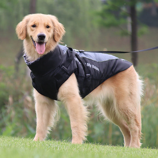 Waterproof Puppy Coats For Large Dog Outdoor Reflective Pet Clothes Winter Cotton Pet Coat