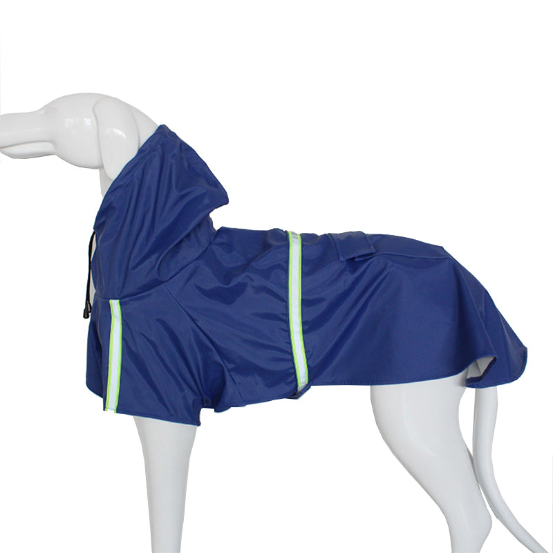 Dog Raincoats for Large Dogs with Reflective Strip Hoodie,Rain Poncho Jacket for Dogs