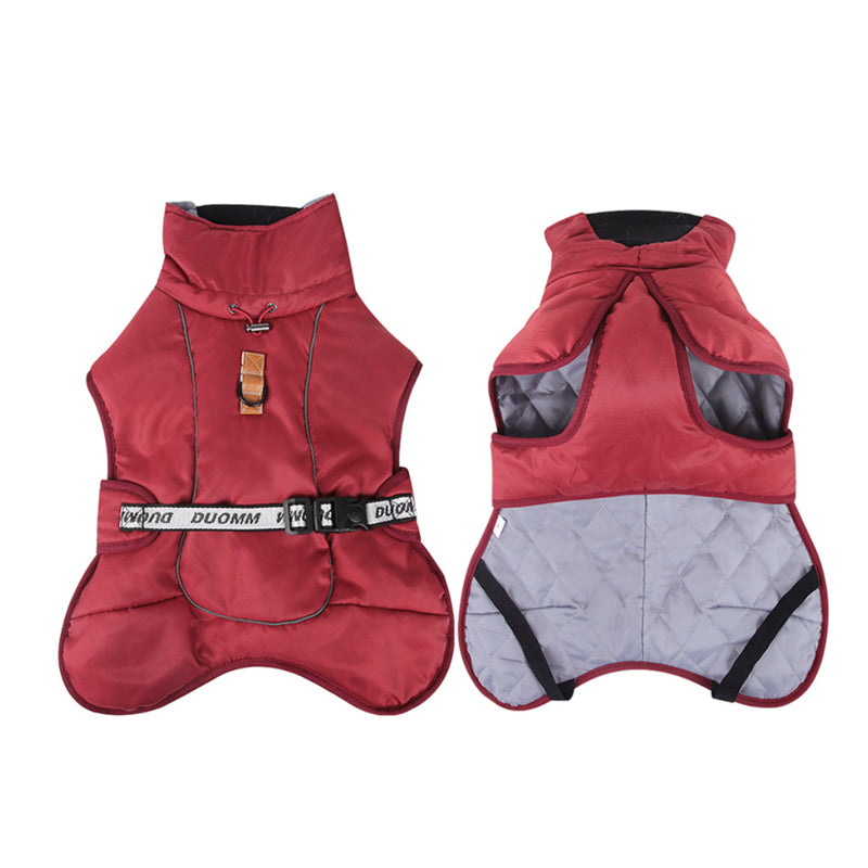 Pet Dog Clothes Warm Lightweight Jacket for Dog Strip Design Small And Large Dog Jackets