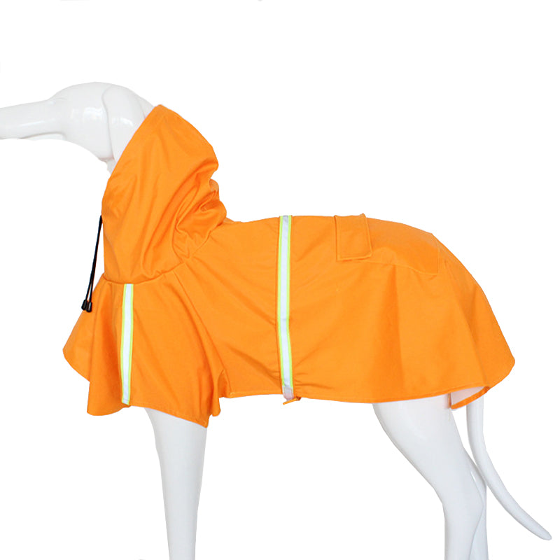 Dog Raincoats for Large Dogs with Reflective Strip Hoodie,Rain Poncho Jacket for Dogs